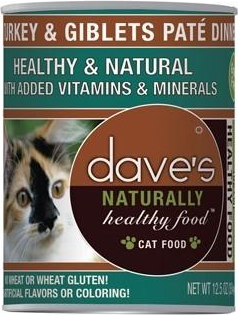 Dave Cat Naturally Healthy Turkey  22 Oz. - Pet Totality