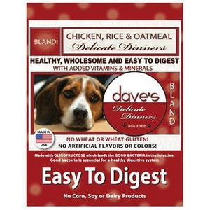 Daves Delicate Dinners (Easy To Digest) Chicken Meal, Rice & Oatmeal 4Lbs - Pet Totality