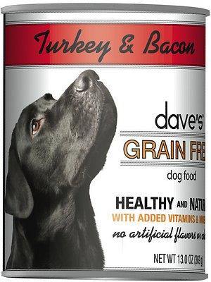 Daves Grain Free, Turkey & Bacon   Case Of 12