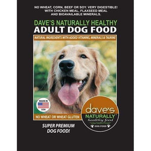 Daves Naturally Healthy Adult Dog Food 18 Lbs - Pet Totality