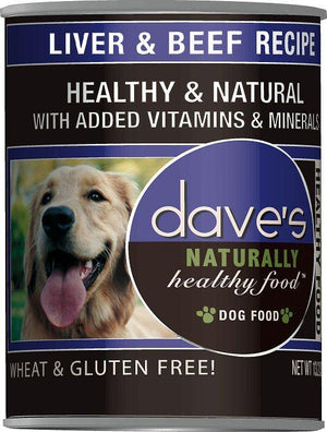 Daves Naturally Healthy, Liver & Beef  Case Of 12 - Pet Totality