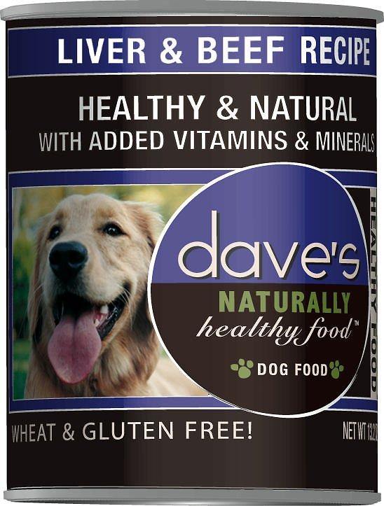 Daves Naturally Healthy, Liver & Beef  Case Of 12