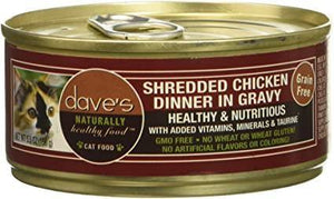 Daves Naturally Healthy Shredded Chicken In Gravy Case Of 24 - Pet Totality