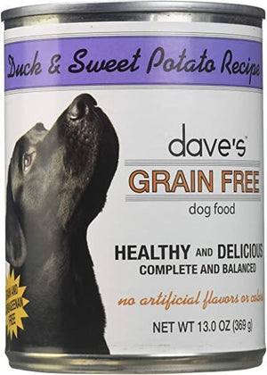 Daves Pet Food Dog Grain Free Dck Sweet Potato   13.2 Oz. (Case Of 12) - Pet Totality