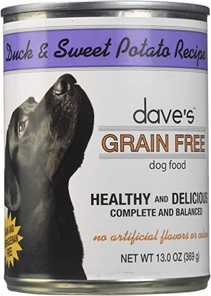 Daves Pet Food Dog Grain Free Dck Sweet Potato   13.2 Oz. (Case Of 12)