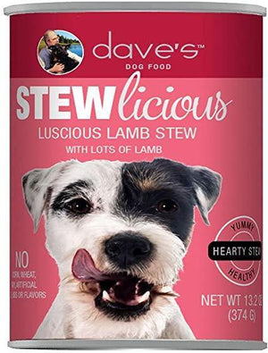 Daves Pet Food Stewlicious Luscious Lamb 13.2Oz  (Case Of 12) - Pet Totality