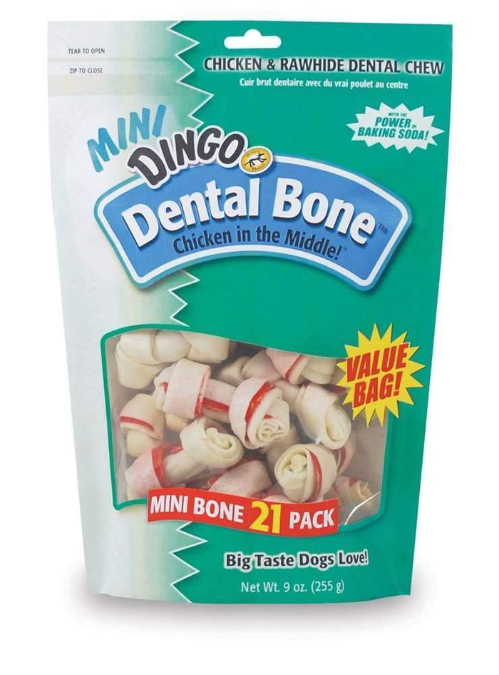 Dingo Mini Dental Value Bag 9Oz 21Pk