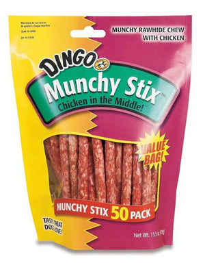 Dingo Munchy Stix 50Pk - Pet Totality