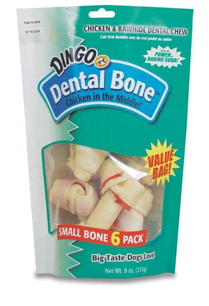 Dingo Small Dental Value Bag 9Oz 6Pk - Pet Totality