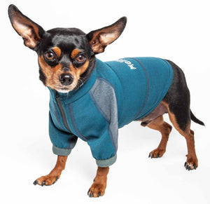 Dog Helios  'Eboneflow' Mediumweight 4-Way-Stretch Flexible And Breathable Performance Dog Yoga T-Shirt - Pet Totality