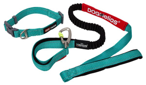 Dog Helios Neo-Indestructible Easy-Tension Sporty Embroidered Thick Durable Pet Dog Leash And Collar - Pet Totality