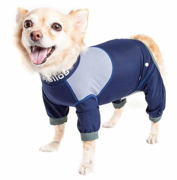 Dog Helios ® 'Tail Runner' Lightweight 4-Way-Stretch Breathable Full Bodied Performance Dog Track Suit