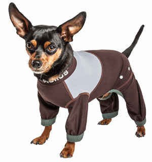 Dog Helios ® 'Tail Runner' Lightweight 4-Way-Stretch Breathable Full Bodied Performance Dog Track Suit - Pet Totality