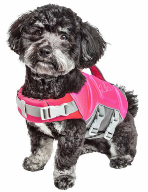 Dog Helios ® 'Tidal Guard' Multi-Point Strategically-Stitched Reflective Pet Dog Life Jacket Vest - Pet Totality