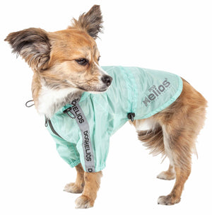 Dog Helios ® 'Torrential Shield' Waterproof Multi-Adjustable Pet Dog Windbreaker Raincoat - Pet Totality