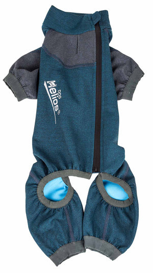 Dog Helios  'Rufflex' Mediumweight 4-Way-Stretch Breathable Full Bodied Performance Dog Warmup Track Suit - Pet Totality