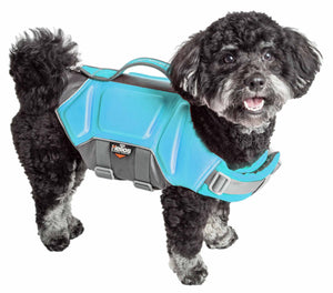 Dog Helios  'Tidal Guard' Multi-Point Strategically-Stitched Reflective Pet Dog Life Jacket Vest - Pet Totality