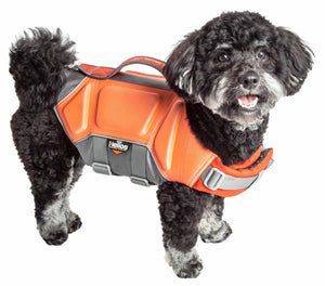 Dog Helios  'Tidal Guard' Multi-Point Strategically-Stitched Reflective Pet Dog Life Jacket Vest - Pet Totality