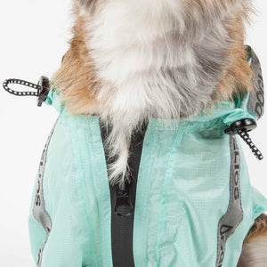 Dog Helios  'Torrential Shield' Waterproof Multi-Adjustable Pet Dog Windbreaker Raincoat - Pet Totality