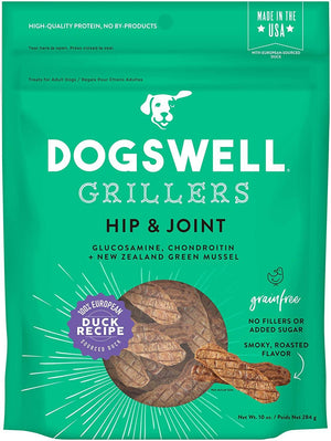 Dogswell Dog Hip & Joint Grillers Grain Free Duck 10Oz - Pet Totality
