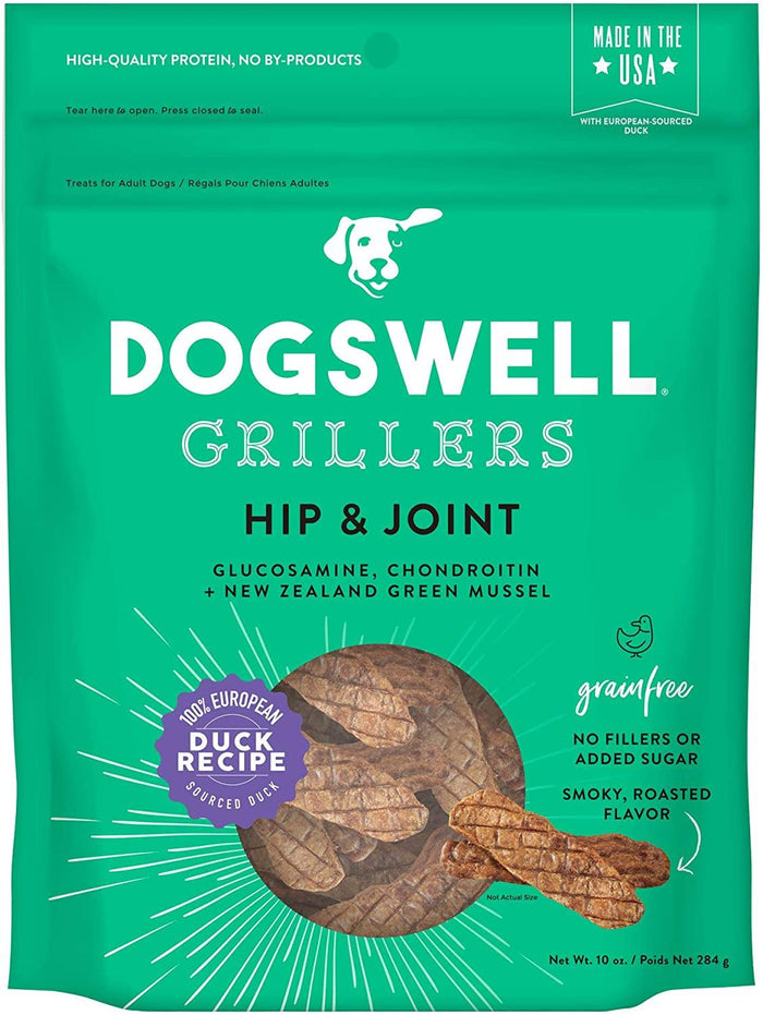 Dogswell Dog Hip & Joint Grillers Grain Free Duck 10Oz