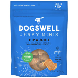 Dogswell Dog Hip & Joint Jerky Grain Free Chicken 4Oz - Pet Totality