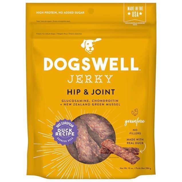 Dogswell Dog Hip & Joint Jerky Grain Free Duck 10Oz
