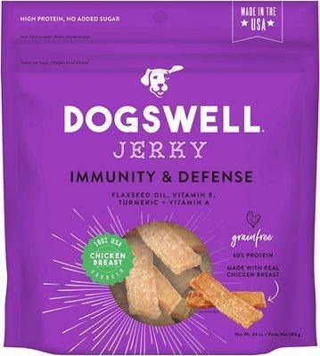 Dogswell Dog Immune Defense Jerky Grain Free Chicken 24Oz