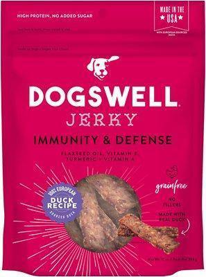 Dogswell Jerky Immunity & Defense Grain-Free Duck 10Oz - Pet Totality