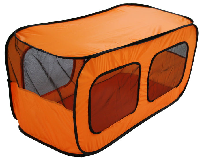 Dual Mesh Window Wired Lightweight Collapsible Outdoor Multi-Pet Tent