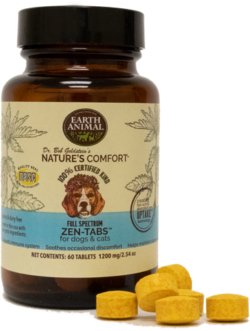 Earth Animal Dog/Cat Natures Comfort Zen Tabs 60Count