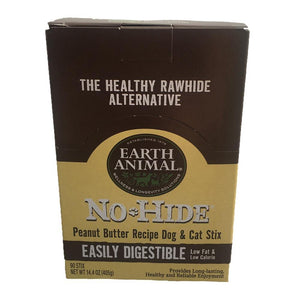 Earth Animal No Hide Chews Peanut Butter Stix 90 Count - Pet Totality