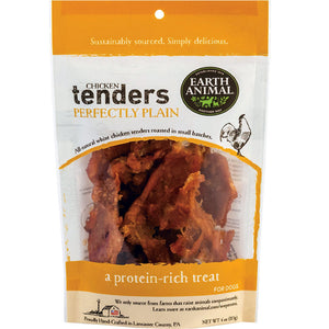 Earth Animal Tenders - Chicken - Perfectly Plain - 4 oz. - Pet Totality