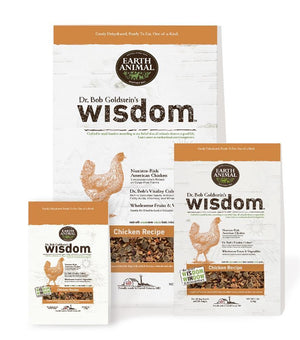 Earth Animal Wisdom  Dog Food Chicken 1 lb Bag - Pet Totality