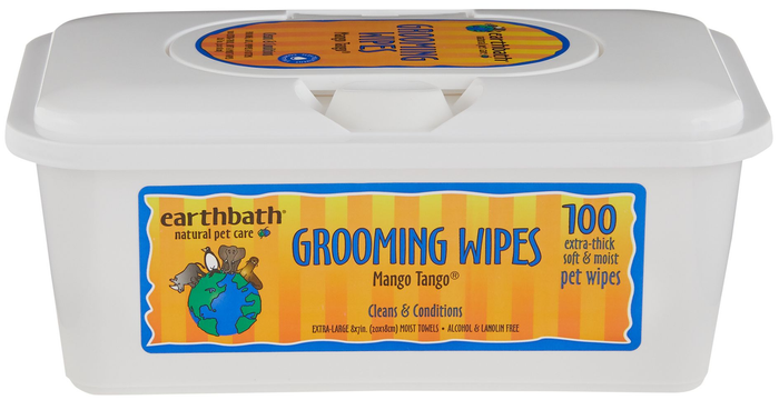 Earthbath Grooming Wipes Mango Tango 100Ct