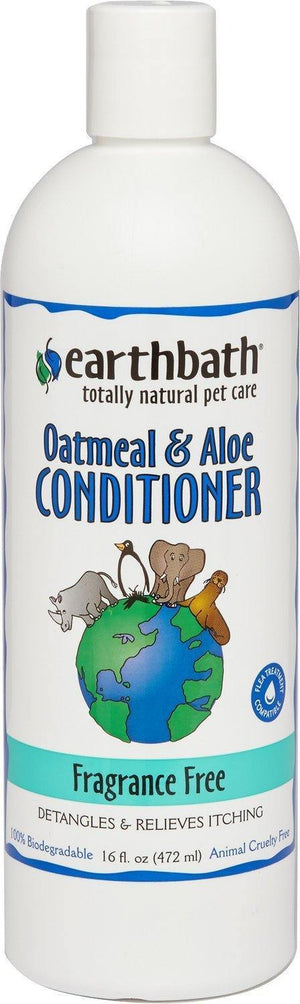 Earthbath Oatmeal & Aloe Conditioner Fragrance Free 16Oz - Pet Totality