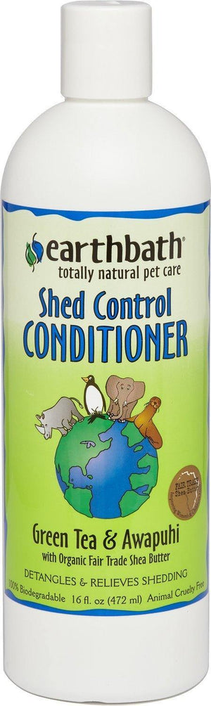 Earthbath Shed Control Conditioner With Green Tea & Awapuhi 16Oz - Pet Totality