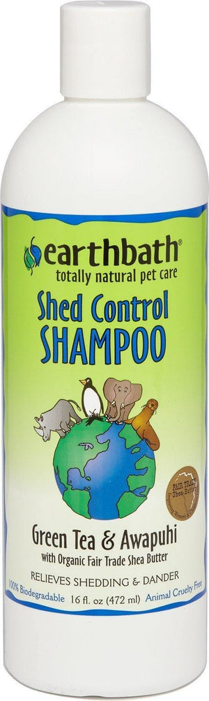Earthbath Shed Control Shampoo With Green Tea & Awapuhi 16Oz - Pet Totality
