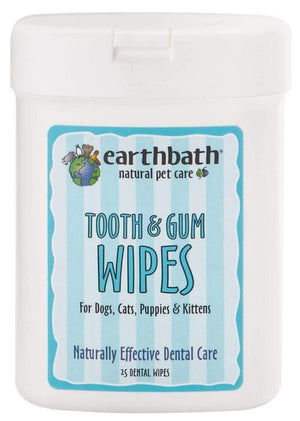 Earthbath Tooth And Gum Wipes 25Pk - Pet Totality