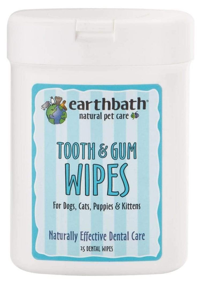 Earthbath Tooth And Gum Wipes 25Pk