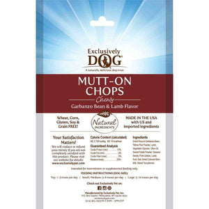 Exclusive Treat Grain /Free Mutt-On Chops 8Oz - Pet Totality