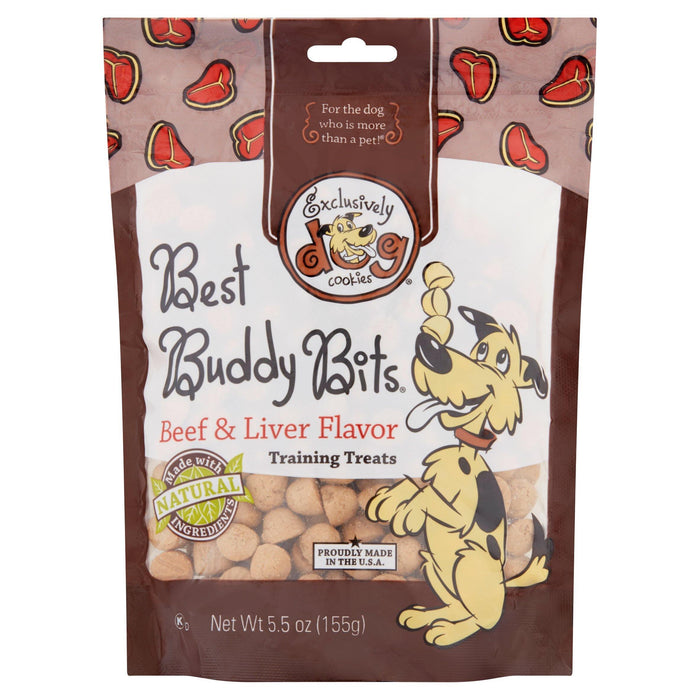 Exclusively Pet Best Buddy Bits Beef And Liver Flavor Dog Treats 5.5Oz