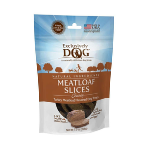 Exclusively Pet Meat Treats Meatloaf Slices 7Oz - Pet Totality