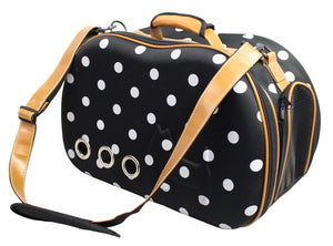 Fashion Dotted Venta-Shell Perforated Collapsible Military Grade Designer Pet Carrier - Pet Totality