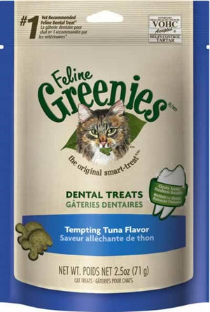 Feline Greenies Dental Treat Tuna 2.1Oz - Pet Totality