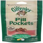 Feline Greenies Pill Pockets Treats For Cats Salmon Flavor - 1.6 Oz. 45 Treats - Pet Totality