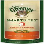 Feline Greenies Smartbites Hairball Control Treats For Cats Chicken Flavor 2.1 Oz.