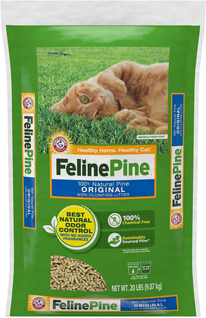 Feline Pine Cat Litter 20 Lbs Bag - Pet Totality