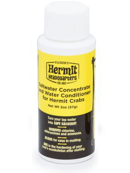 Flukers Hermit Crab Saltwater Concentrate And Water Conditioner 2Oz