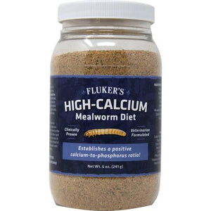Flukers High Calcium Mealworm Diet 6 Oz - Pet Totality